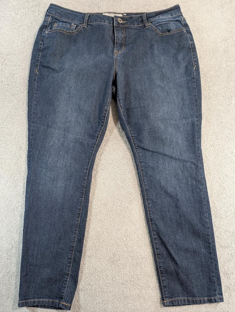 Torrid Skinny Stretch Blue Jeans | Plus Size‎ 18S Short Inseam